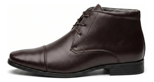 Zapato Bota De Vestir Social Cuero Hombre Adulto Lavitto Marrón Cuero Liso 37