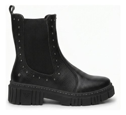 Bota Borcego De Dama Plataforma De Cuero Autentico