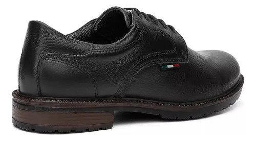 Zapato Masculino De Vestir Marron Y Negro En Cuero Legitimo - Imagen 7