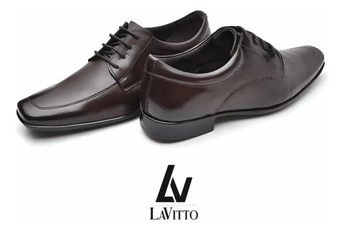 Mocasín Zapato De Vestir Cuero Hombre Oxford Lavitto - Imagen 3