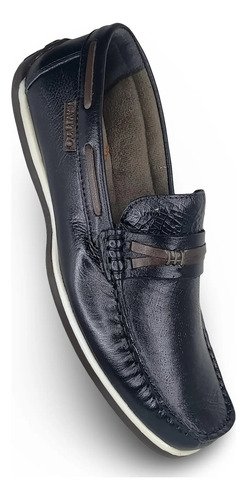 Mocasín Clásico Hombre Cuero Auténtico - Imagen 4