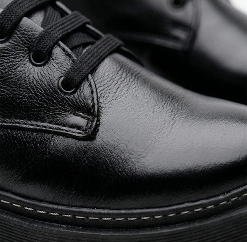 Zapato De Dama Acordonado Con Plataforma De Vestir En Cuero - Imagen 5