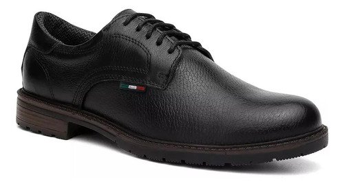 Zapato Masculino De Vestir Marron Y Negro En Cuero Legitimo - Imagen 6