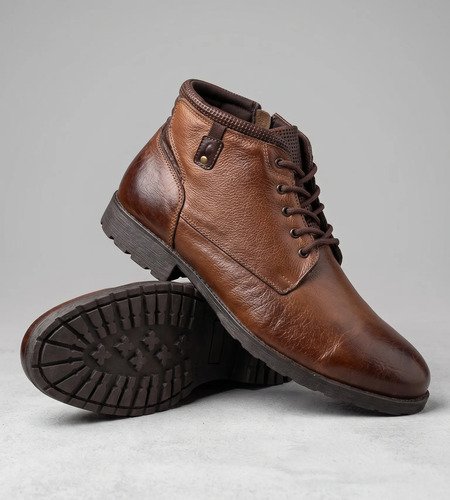 Botas De Cuero Autentico Acordonadas Calidad Premium - Imagen 3