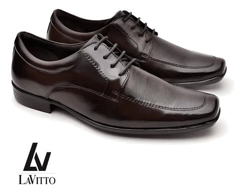 Mocasín Zapato De Vestir Cuero Hombre Oxford Lavitto - Imagen 2