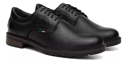 Zapato Masculino De Vestir Marron Y Negro En Cuero Legitimo - Imagen 9