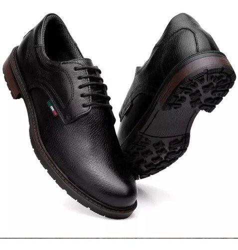 Zapato Masculino De Vestir Oxford Acordonado Cuero Legitimo - Imagen 7