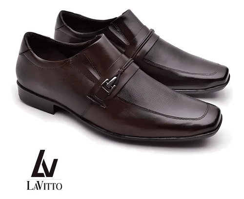 Zapato De Vestir Mocasín Cuero Hombre Oxford Lavitto - Imagen 2