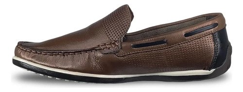 Mocasín De Cuero Casual Masculino Lavitto - Imagen 6
