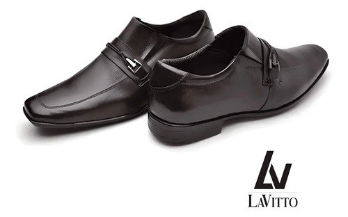 Zapato De Vestir Mocasín Cuero Hombre Oxford Lavitto - Imagen 3