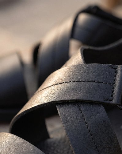 Sandalia De Hombre Cuero Super Comodas - Imagen 5